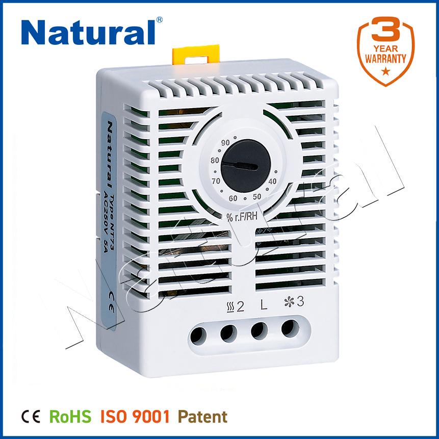 Mechanical Hygrostat Humidity Controller Fan Heater for Cabinet