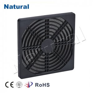 Plastic fan filter cover