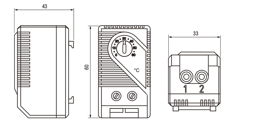 thermostat din rail